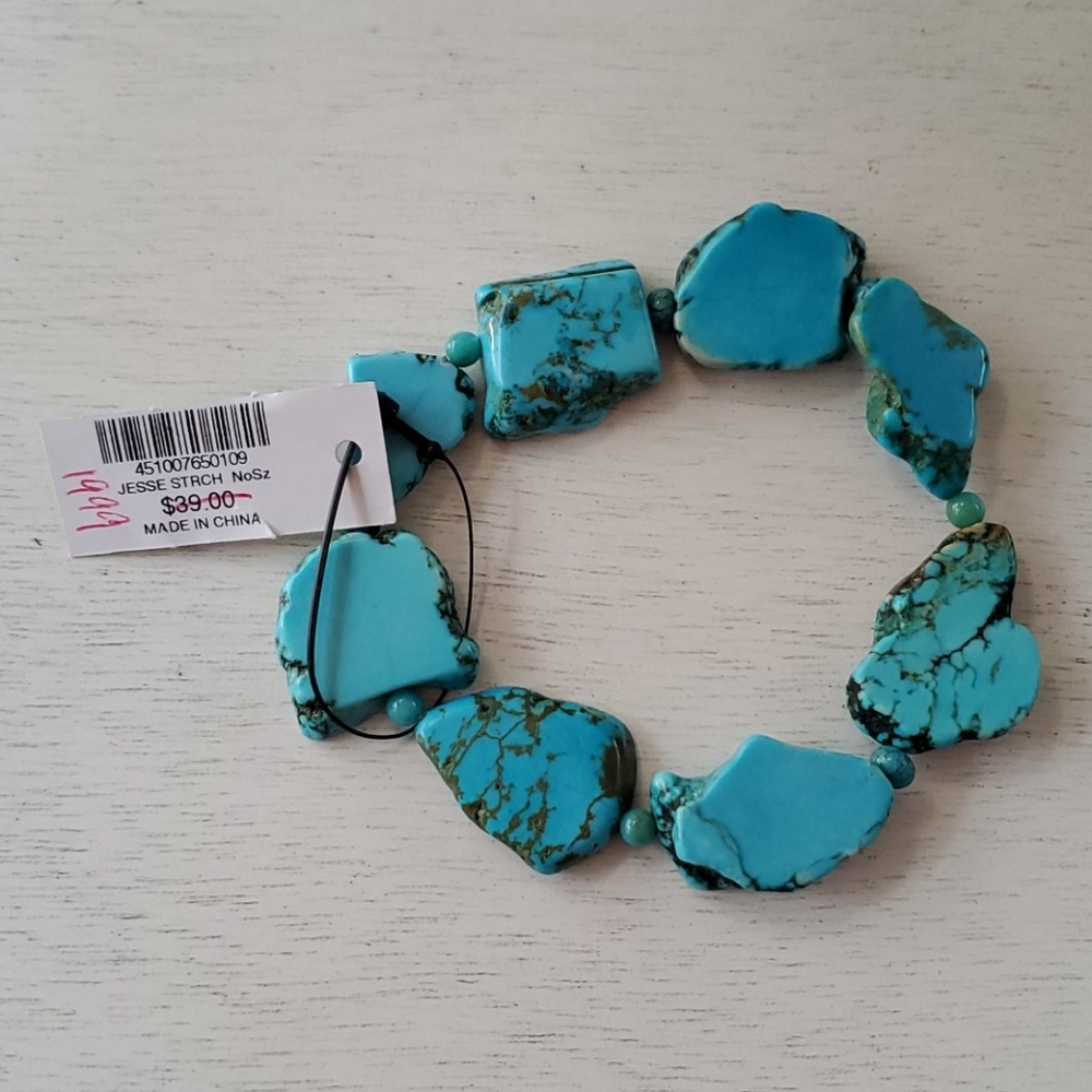 Chico's Jesse Turquoise Stone Bracelet - Picture 4 of 4